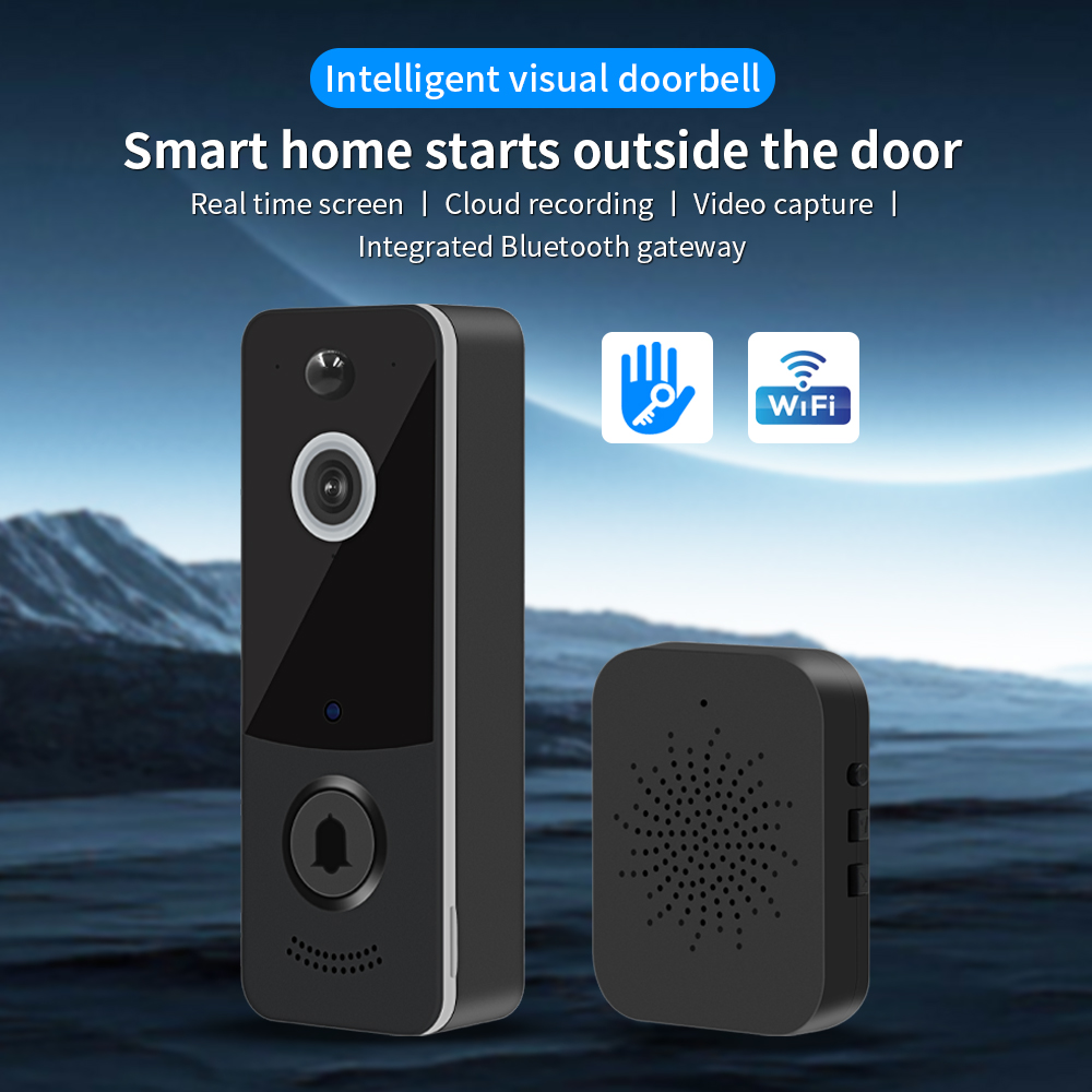 Home Security Bell - 1080P WIFI 비디오 초인종 TTLOCK 앱