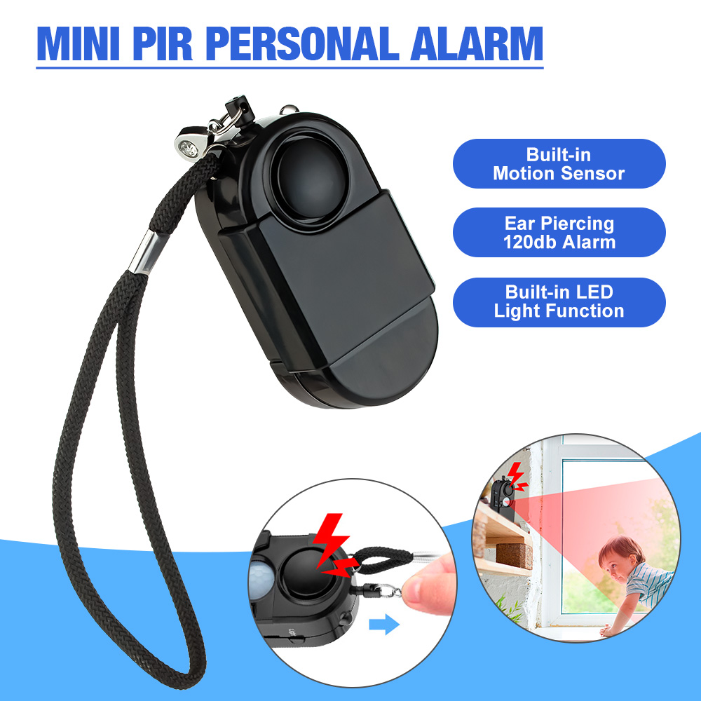 Home Security Lights - 휴대용 미니 동작 감지기 알람 120DB