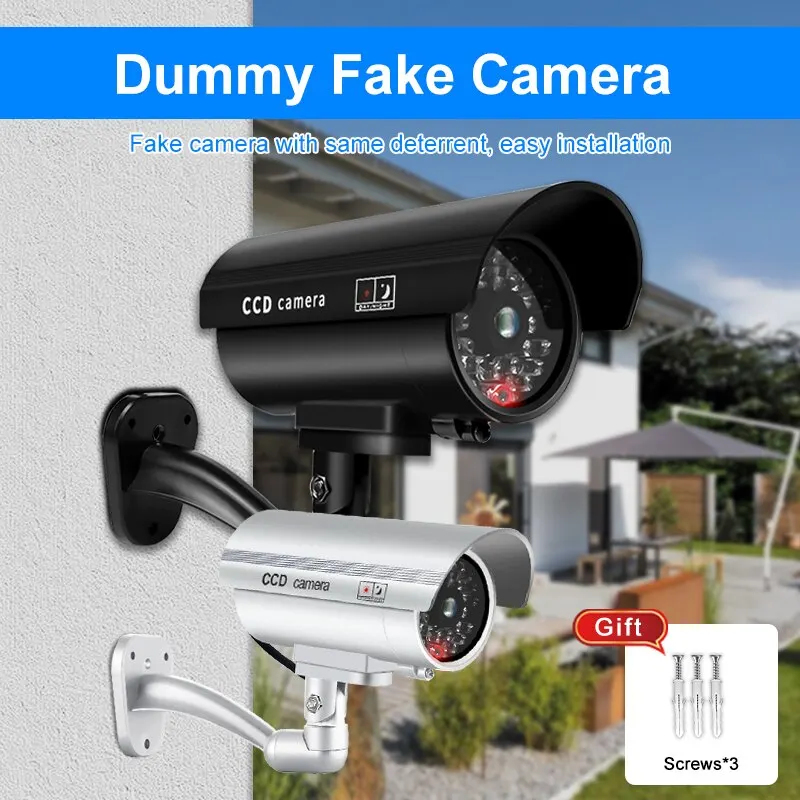 Home Security Lights - 1PC 더미 보안 카메라 방수 실내외