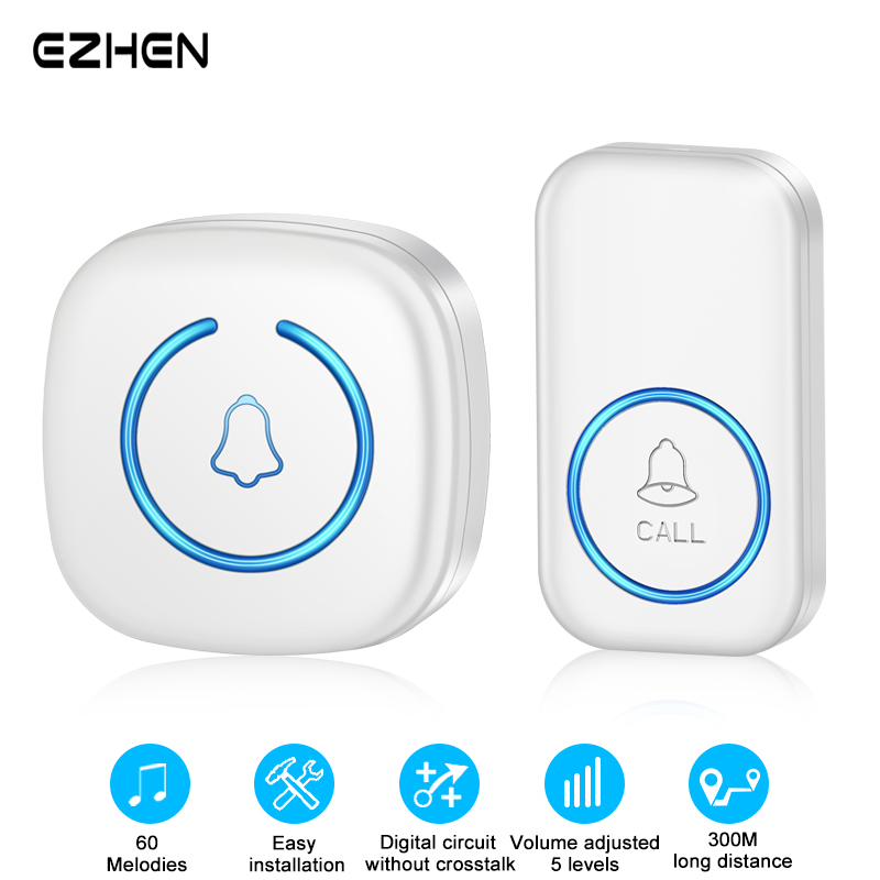 Home Security Bell - EZHEN 스마트 무선 초인종 환영 도어