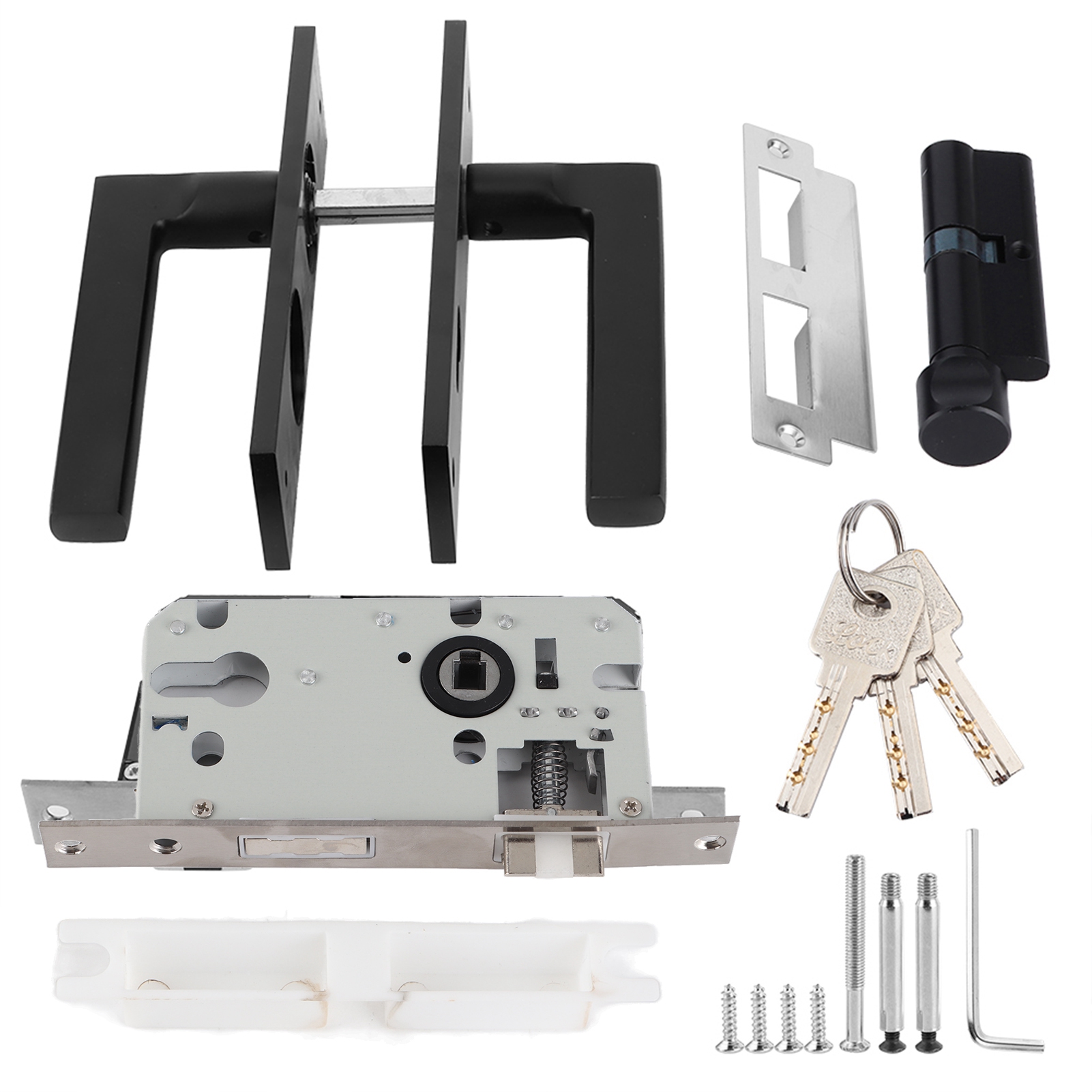 공간 알루미늄 침실 도어 잠금 장치 홈 보안 침실 핸들 - Home Security Essential 리뷰 및 가격