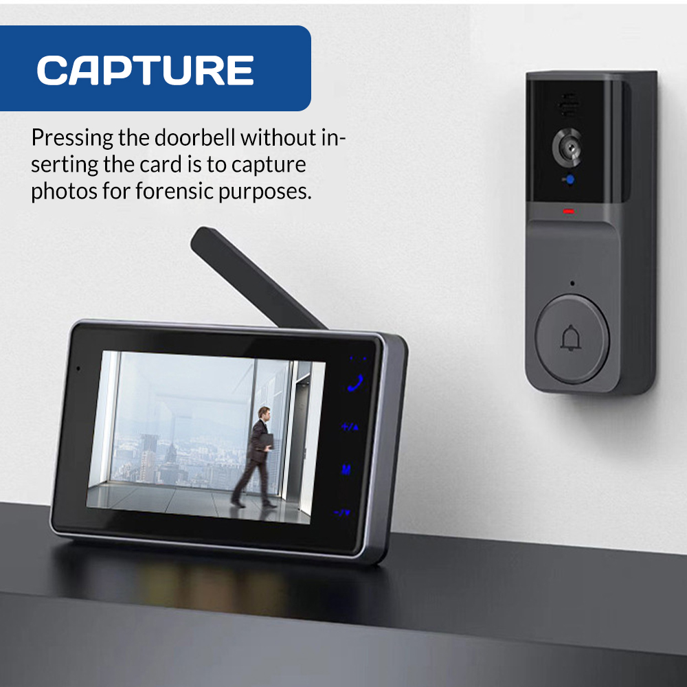 4.3인치 HD IPS 스크린 무선 비주얼 인터콤 초인 - Home Security Ideas 리뷰 및 가격