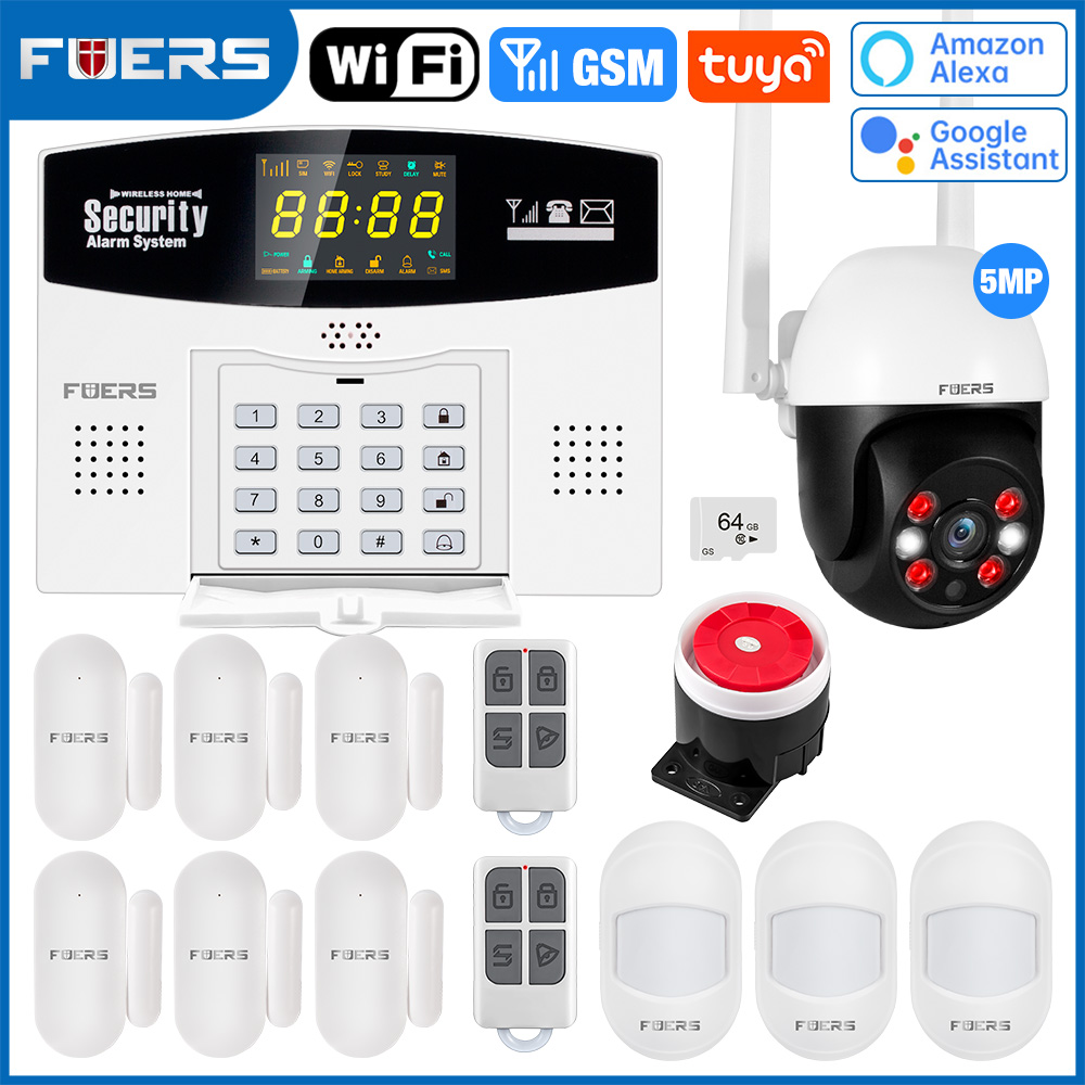 Fuers Tuya 스마트 경보 시스템 키트 WIFI  - Home Security Number 리뷰 및 가격