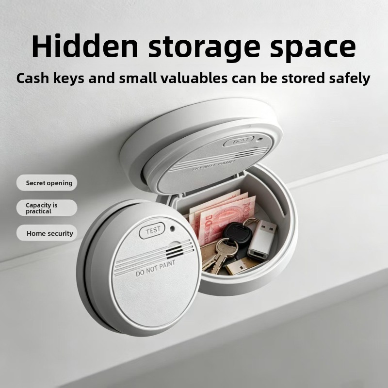 실물과 같은 연기 감지기 모양의 비밀 수납함 - 열쇠, - Home Security Essential 리뷰 및 가격