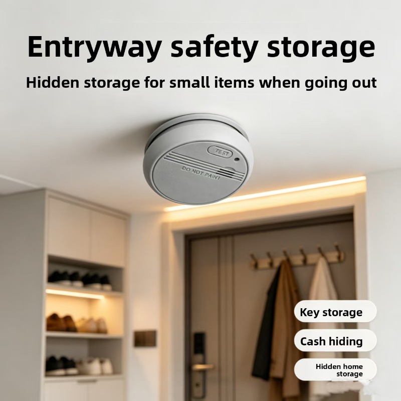 실물과 같은 연기 감지기 모양의 비밀 수납함 - 열쇠, - Home Security Essential 리뷰 및 가격