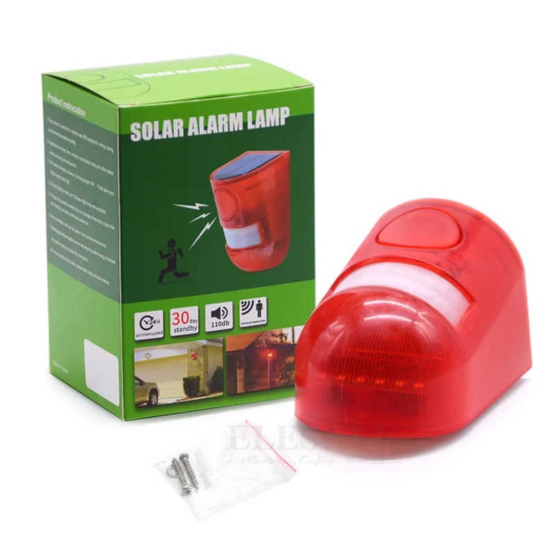 방수 태양광 경보등 적외선 모션 감지 사이렌 스트로브  - Home Security Lights 리뷰 및 가격
