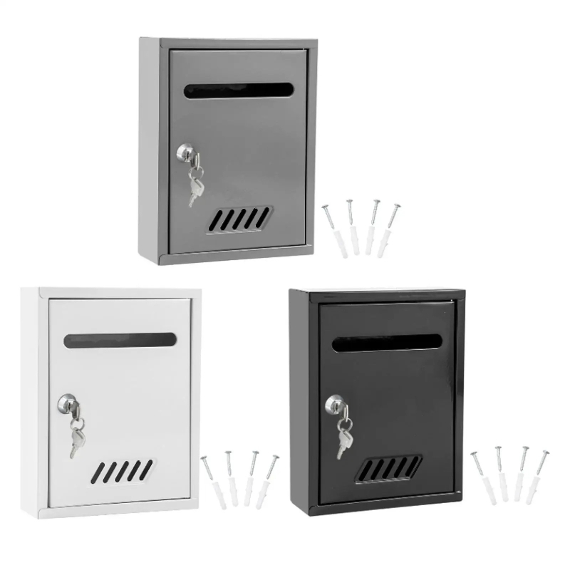 벽걸이형 잠금식 우편함, 방풍 금속 우편물 수납함, 현 - Home Security Number 리뷰 및 가격