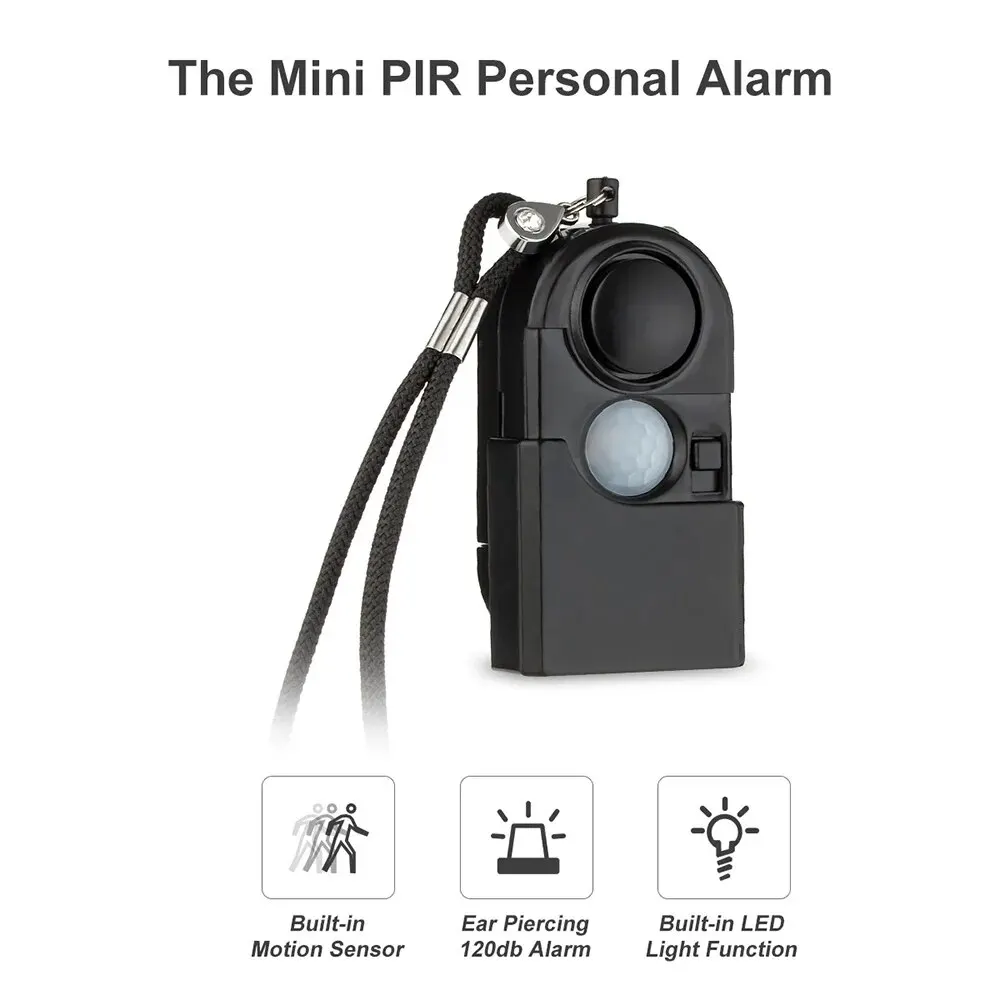 휴대용 미니 동작 감지기 알람 120DB 사이렌 SOS - Home Security Lights 리뷰 및 가격