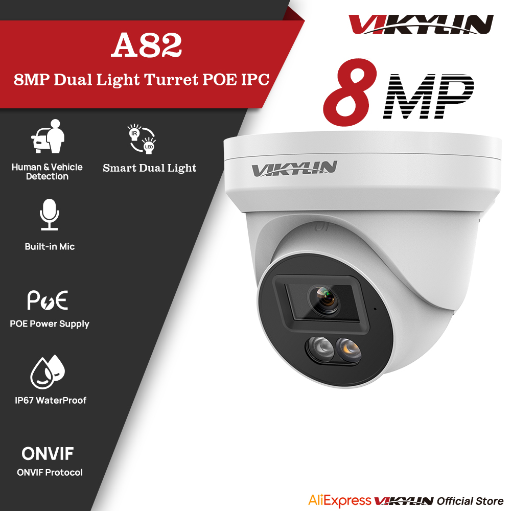 VIKYLIN 8MP IP 보안 카메라 Poe 4K 스 - Home Security Service 리뷰 및 가격