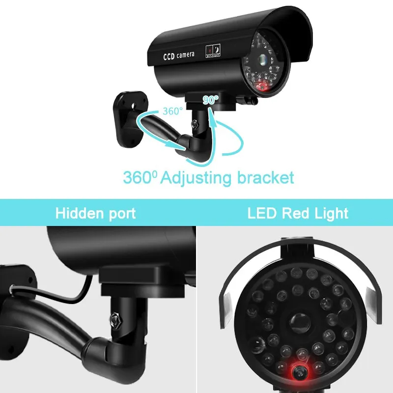 1PC 더미 보안 카메라 방수 실내외 가짜 CCTV 감 - Home Security Lights 리뷰 및 가격