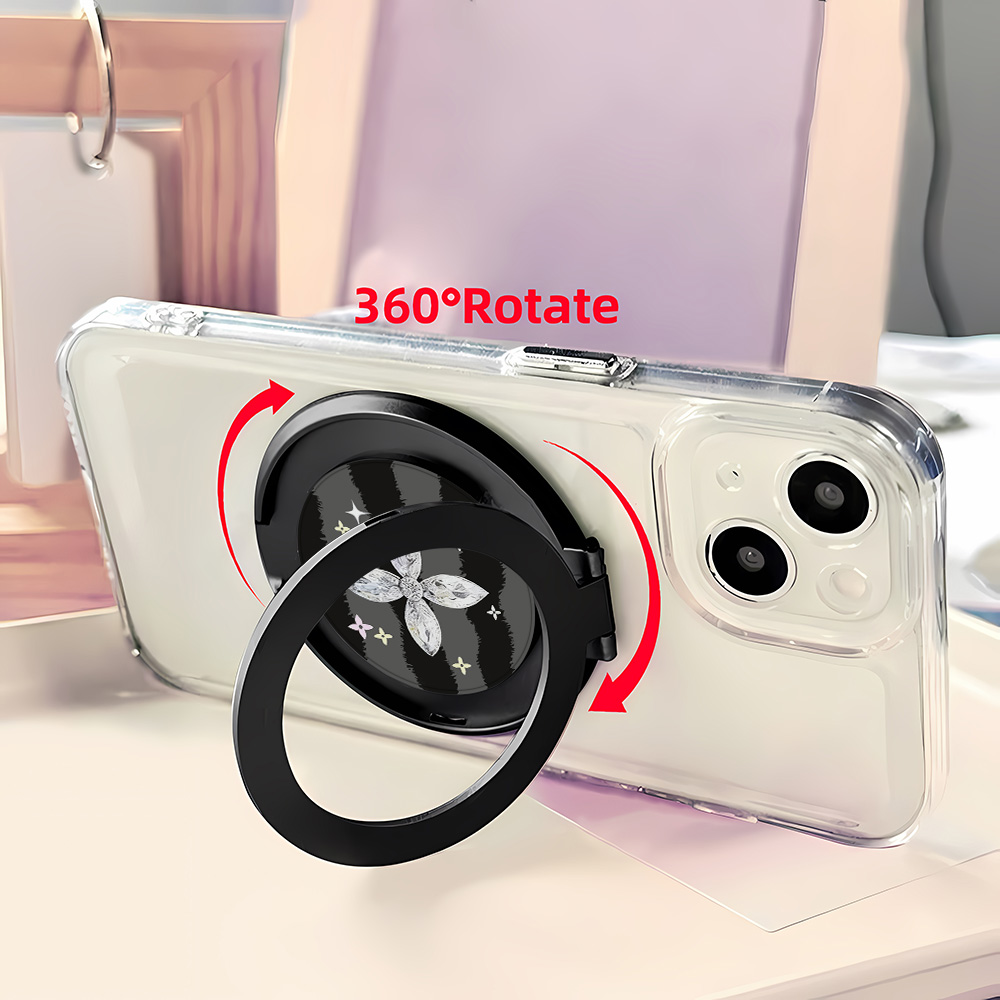 360 ° 회전식 자가 접착 킥스탠드 폰 링 홀더 접이 - Home Security Service 리뷰 및 가격