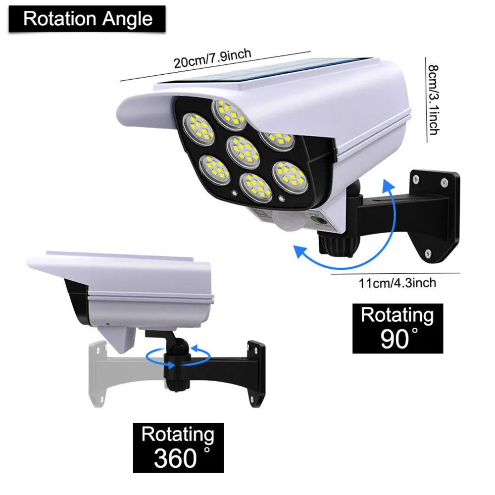 야외 태양 빛 모션 센서 보안 더미 카메라 무선 홍수  - Home Security Ideas 리뷰 및 가격