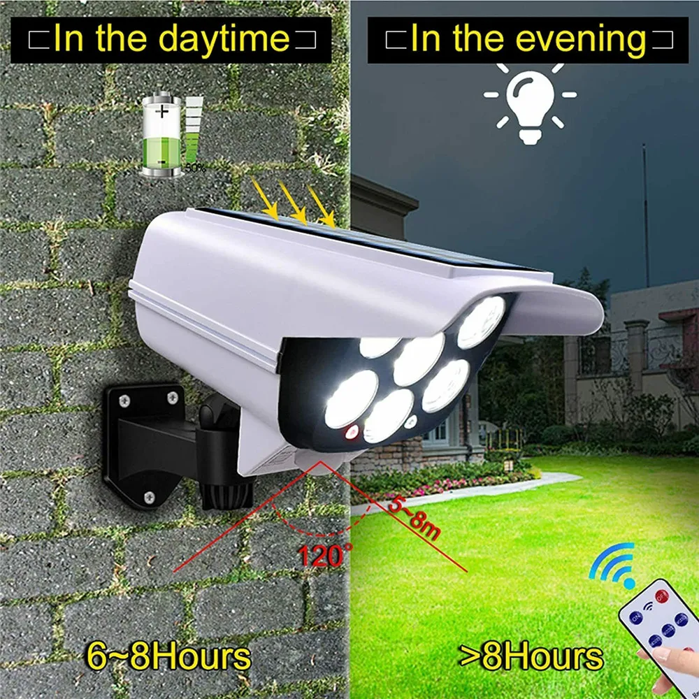 야외 태양 빛 모션 센서 보안 더미 카메라 무선 홍수  - Home Security Ideas 리뷰 및 가격
