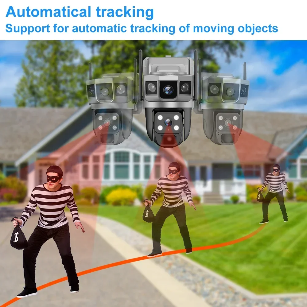 V380 4K 3화면 4G 카메라 태양광 배터리 PIR - Home Security Ideas 리뷰 및 가격