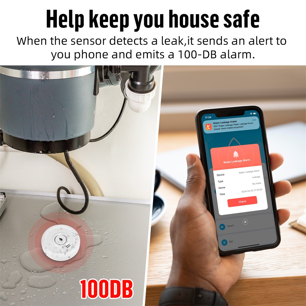 Fuers 누수 감지기 스마트 홈 알람, 투야 스마트  - Home Security Deals 리뷰 및 가격