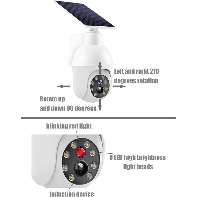 2X 태양광 발전 아날로그 감시 센서 조명, 깜박이는  - Home Security Lights 리뷰 및 가격
