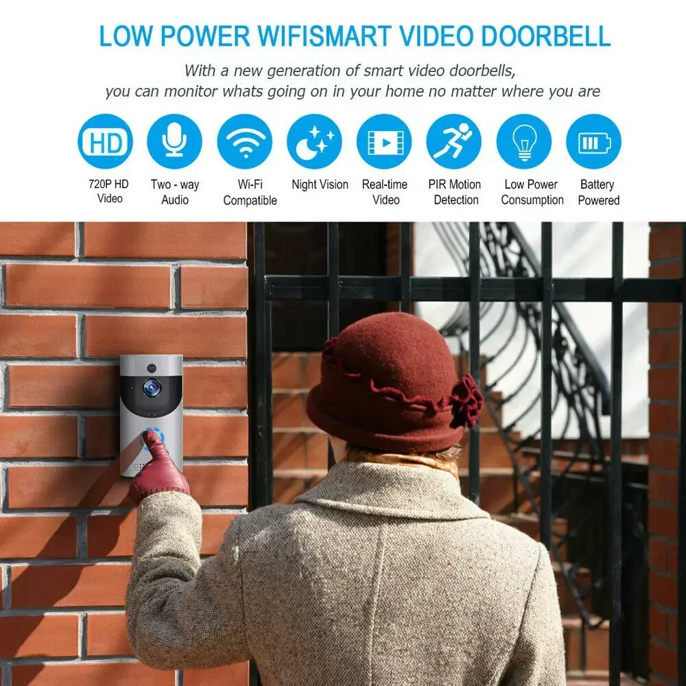 720P HD 스마트 홈 무선 와이파이 초인종 카메라, - Home Security Bell 리뷰 및 가격