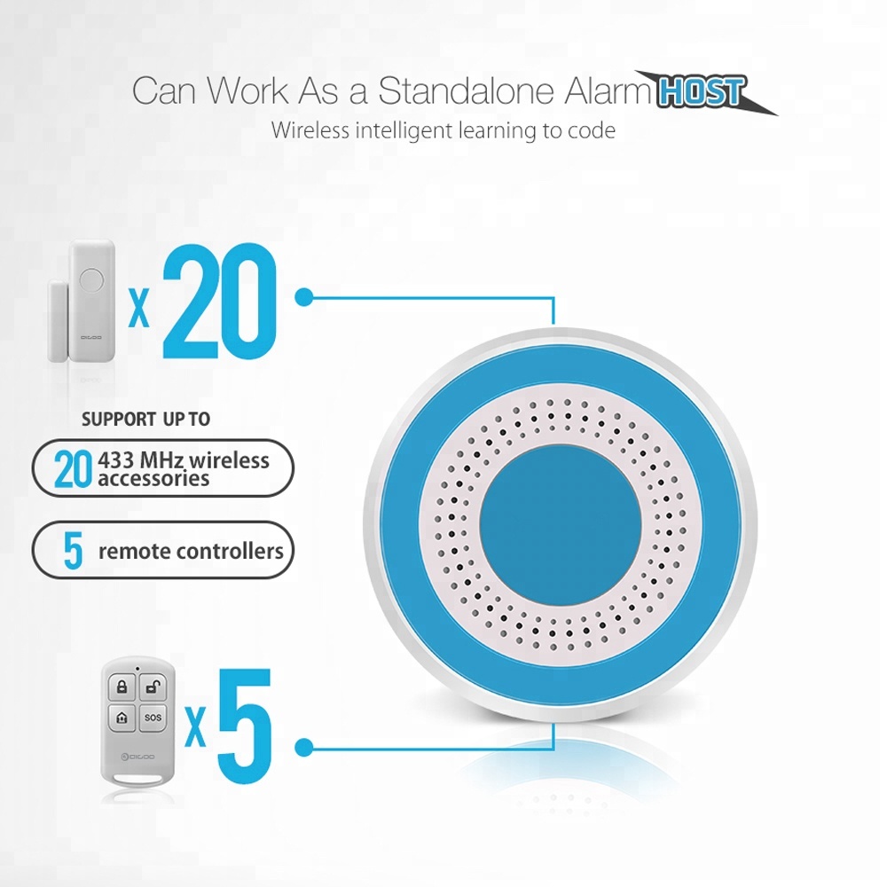 433mhz 무선 소리 및 빛 사이렌 100dB 독립형 - Home Security Lights 리뷰 및 가격