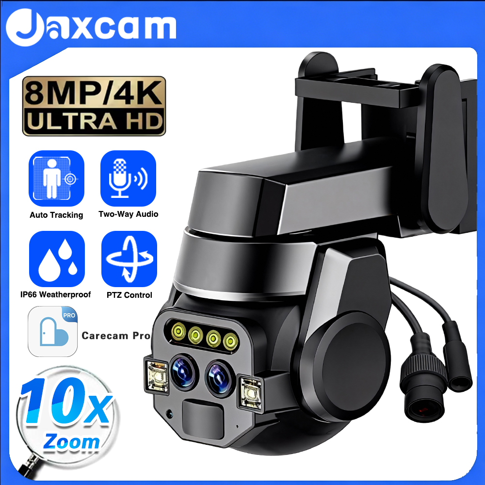 Carecam Pro 8MP 4K 듀얼 렌즈 10X 줌 - Ip Camera Outdoor 4K 리뷰 및 가격