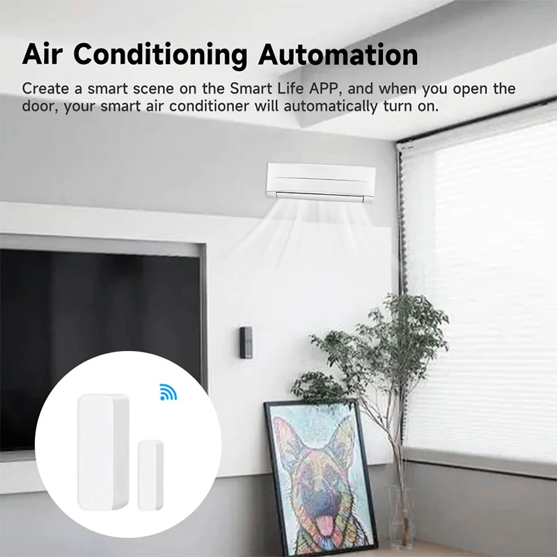 Tuya WiFi 스마트 도어 센서 도어 개방형 폐쇄  - Home Security Deals 리뷰 및 가격