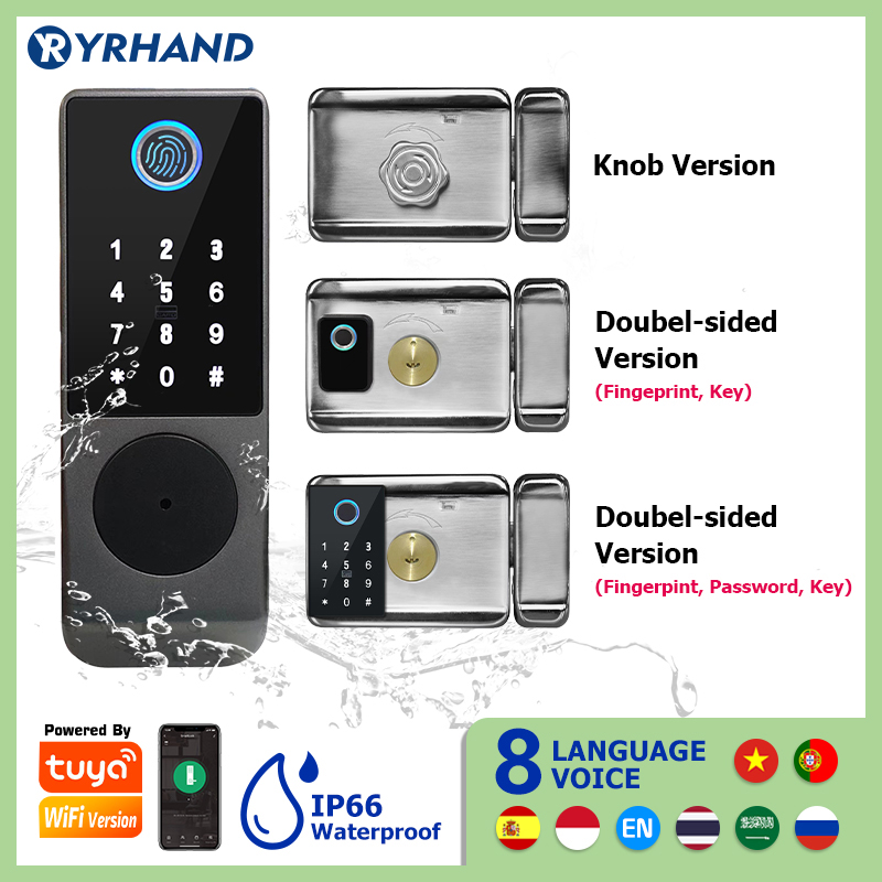 Tuya-스마트 잠금 방수 와이파이 이중 지문 스마트  - Home Security Essential 리뷰 및 가격