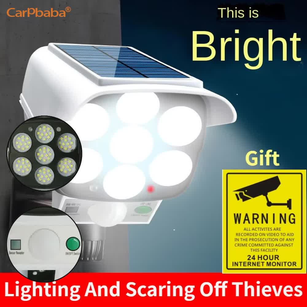 야외 태양광 모션 센서 보안 모형 카메라 무선 투광등  - Home Security Lights 리뷰 및 가격